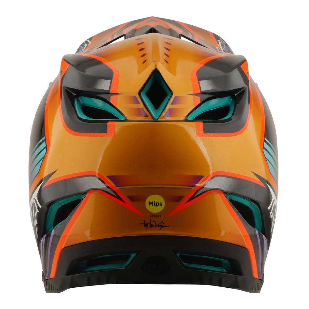 Troy Lee D4 Carbon MIPS Race Helmet - Crest Gold