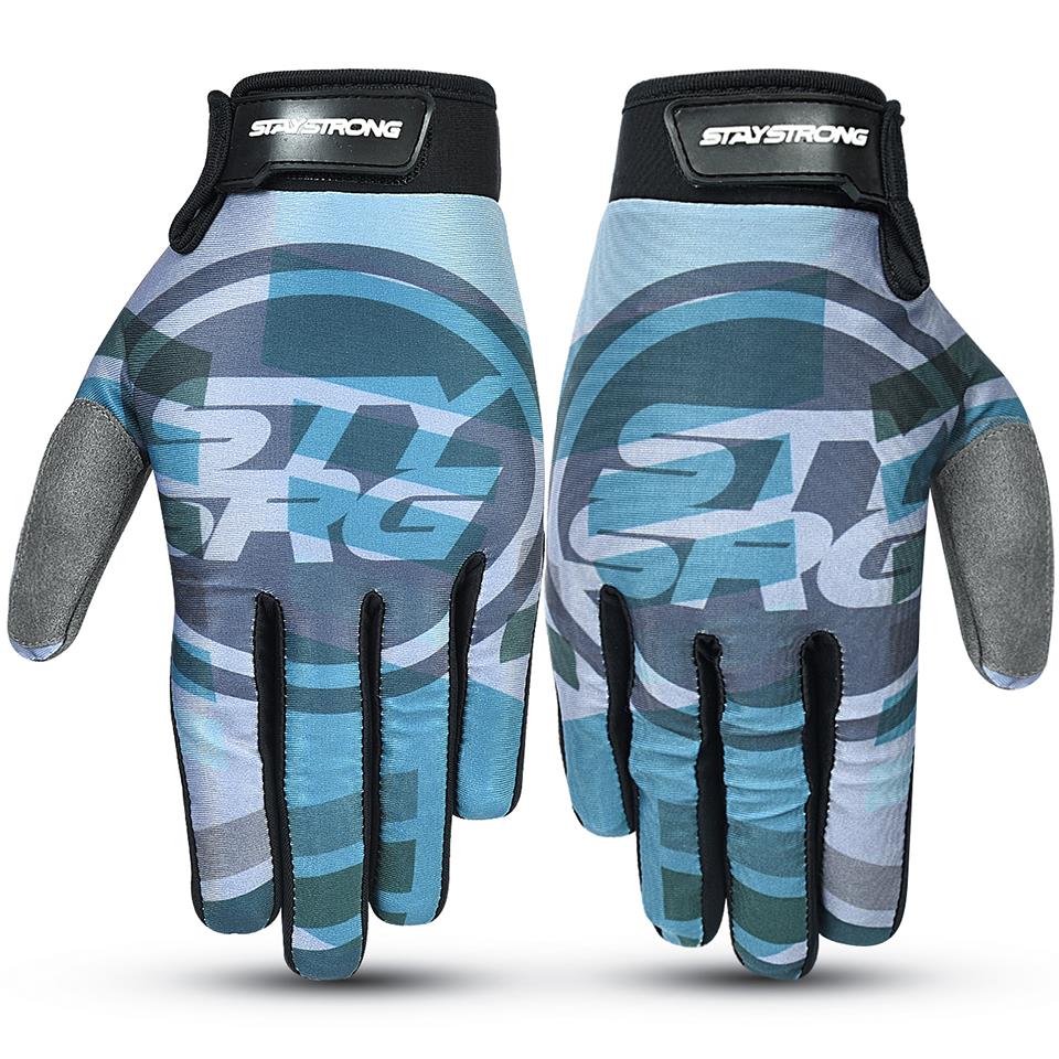 Stay Strong Icon Line Gloves - Teal