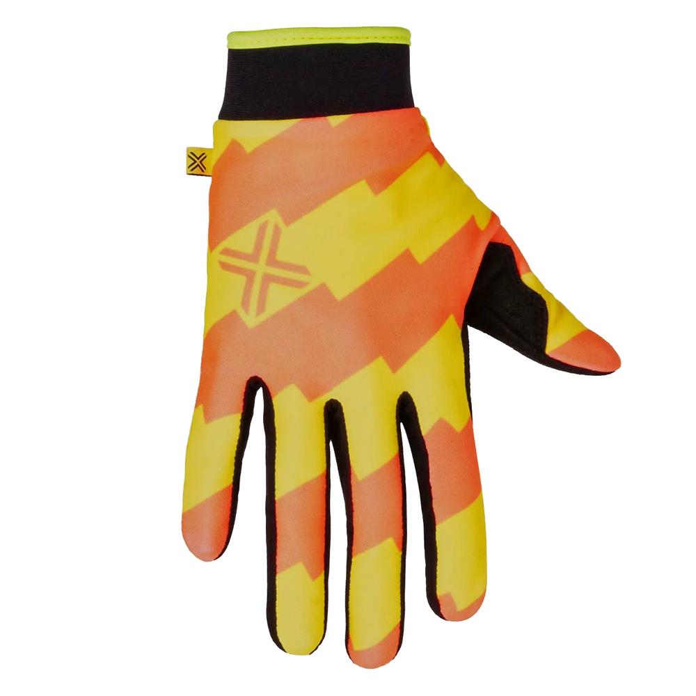 Fuse Chroma Campos Youth Gloves - Neon Yellow and Red