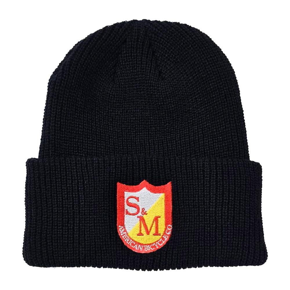 S&M Ripped Cuffed Beanie - Black