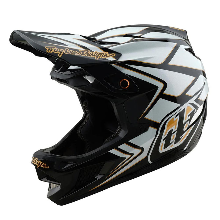 Troy Lee D4 Composite MIPS Race Helmet - Ghostwing White