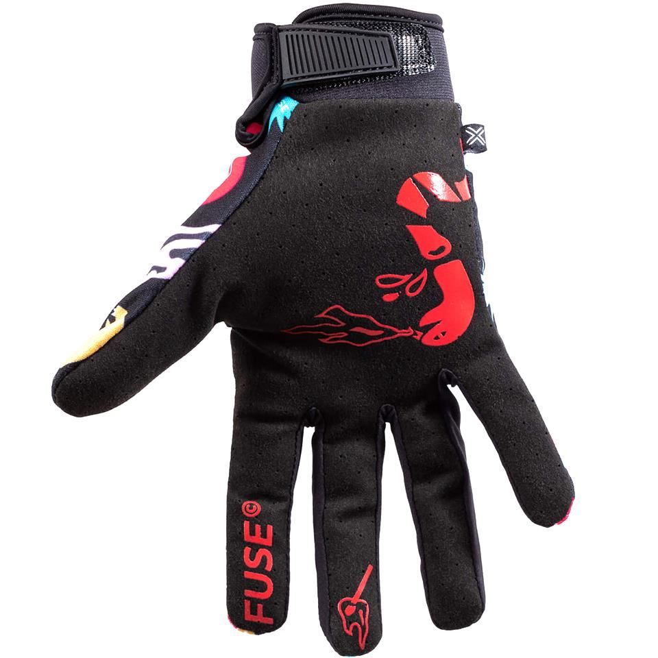 black snake handschuhe Fuse Chroma Crazy Snake Gloves - Black – Source BMX