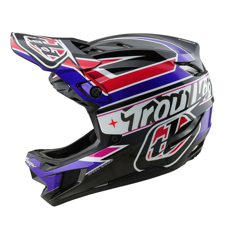 Troy Lee D4 Polyacrylate MIPS Race Helmet - Linear Black
