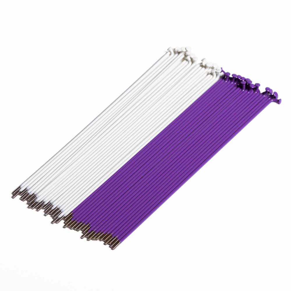 Quelle Stainless Speichen (40 Pack) - White/Purple