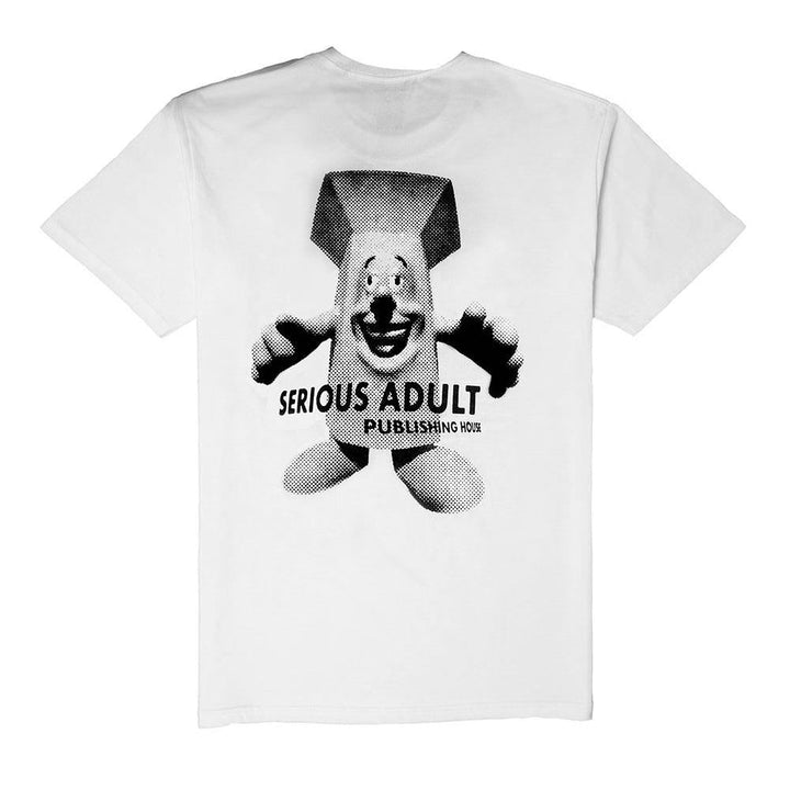 Serious Adult Pillarman T-Shirt - White