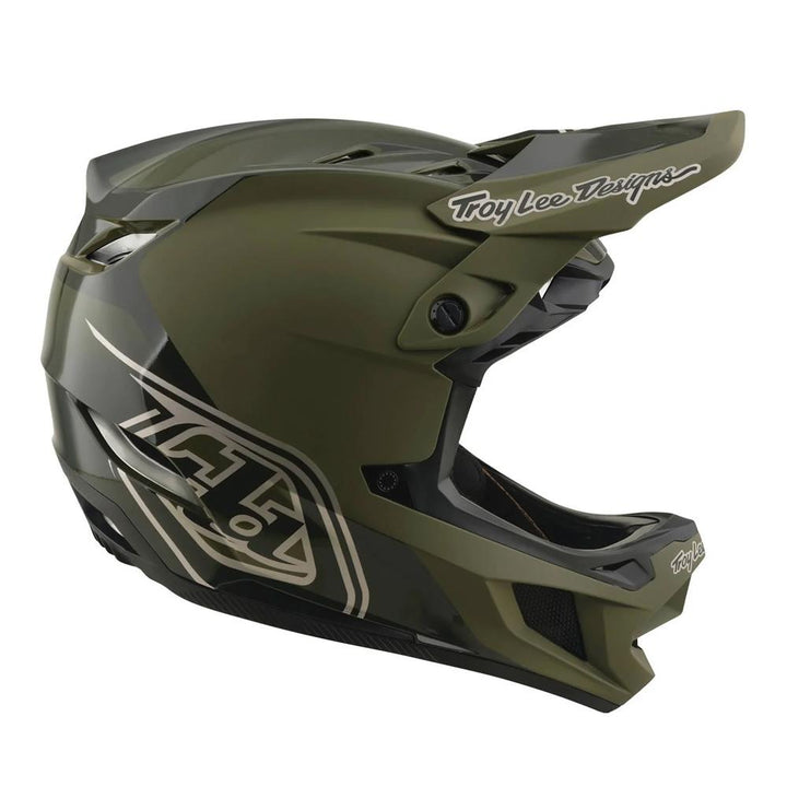 Troy Lee D4 Polyacrylite MIPS Race Helmet - Shadow Beetle