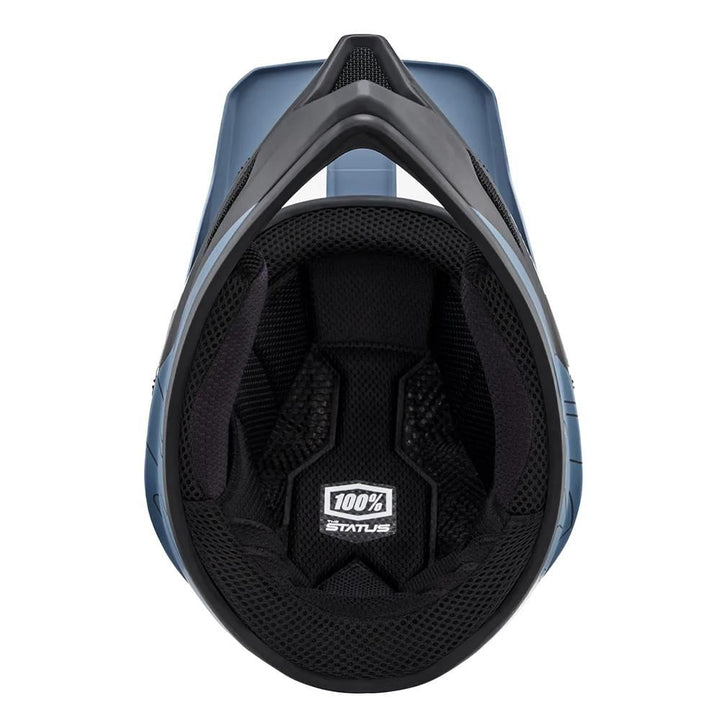 100% Status Youth Race Helmet - Drop/Steel Blue