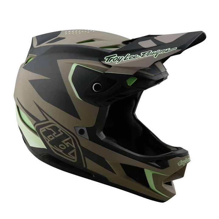 Troy Lee D4 Composite MIPS Race Helmet - Optic Timber