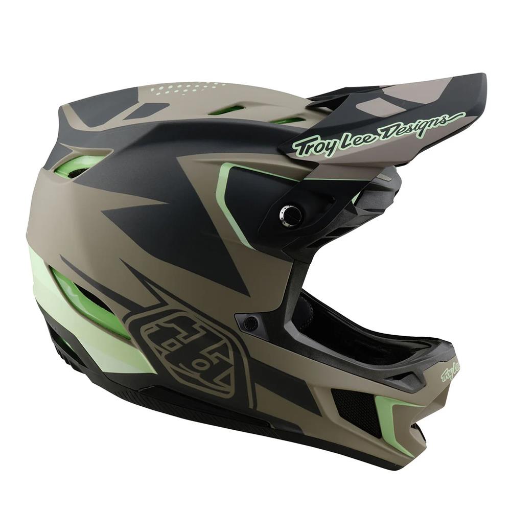 Troy Lee D4 Composite MIPS Race Helmet - Optic Timber