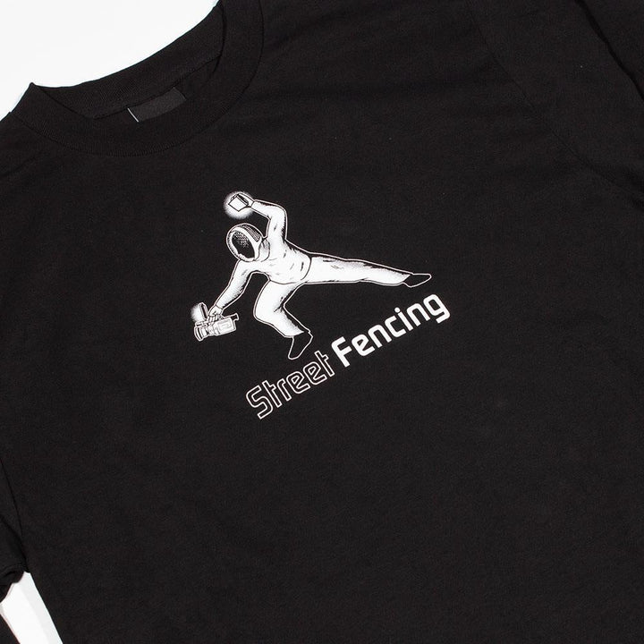 Orwellian World Landscape Street Shooter Long Sleeve T-Shirt - Black