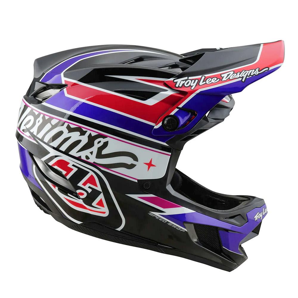 Troy Lee D4 Polyacrylate MIPS Race Helmet - Linear Black