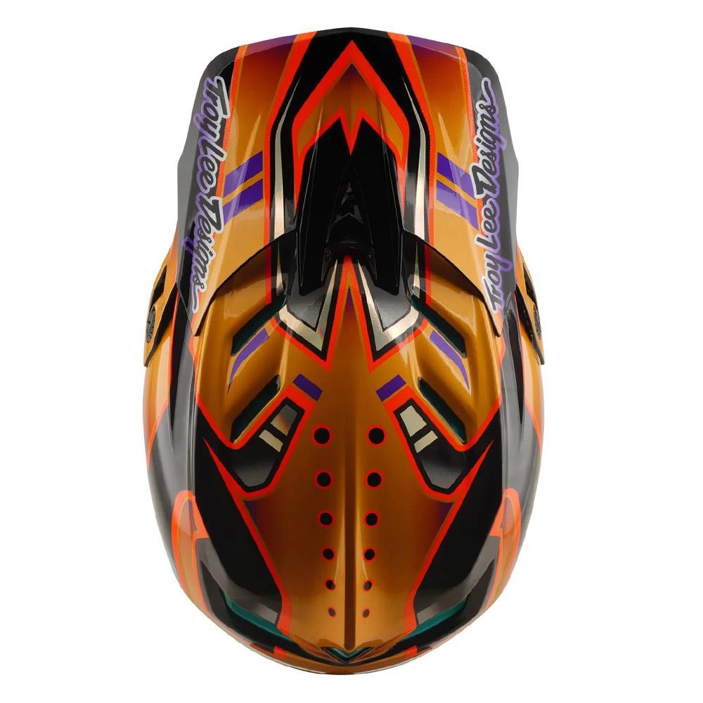 Troy Lee D4 Carbon MIPS Race Helmet - Crest Gold