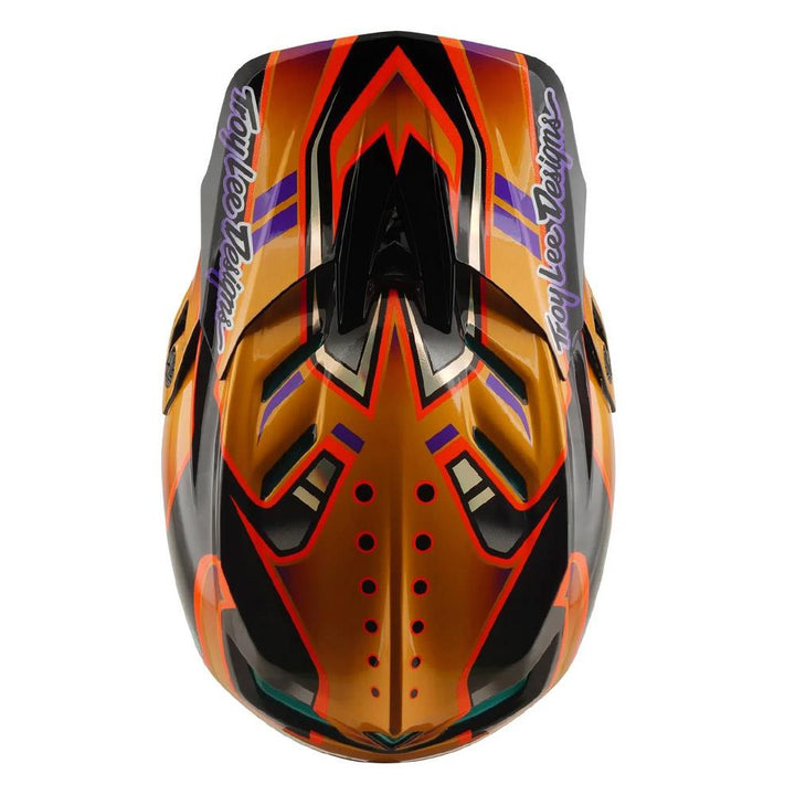 Troy Lee D4 Carbon MIPS Race Helmet - Crest Gold