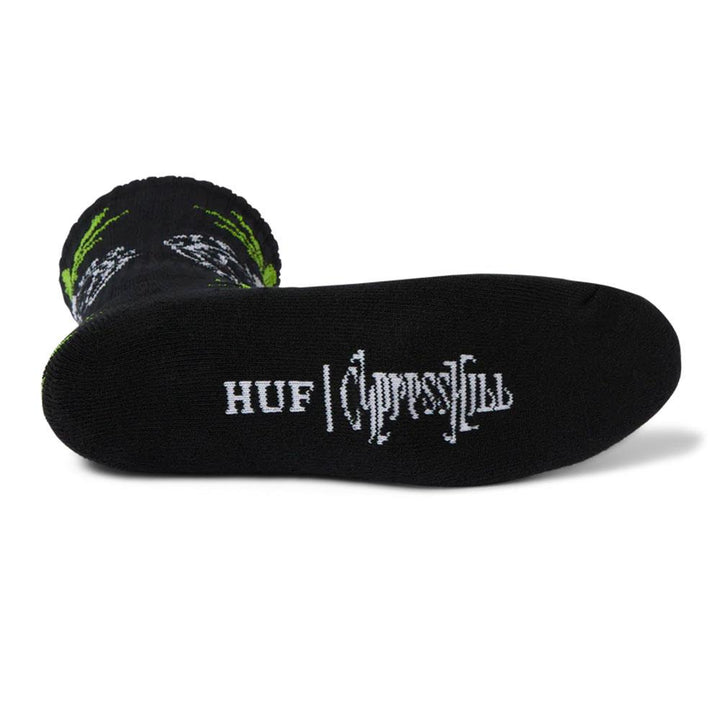 HUF Compass Plantlife Sock - Black - Black