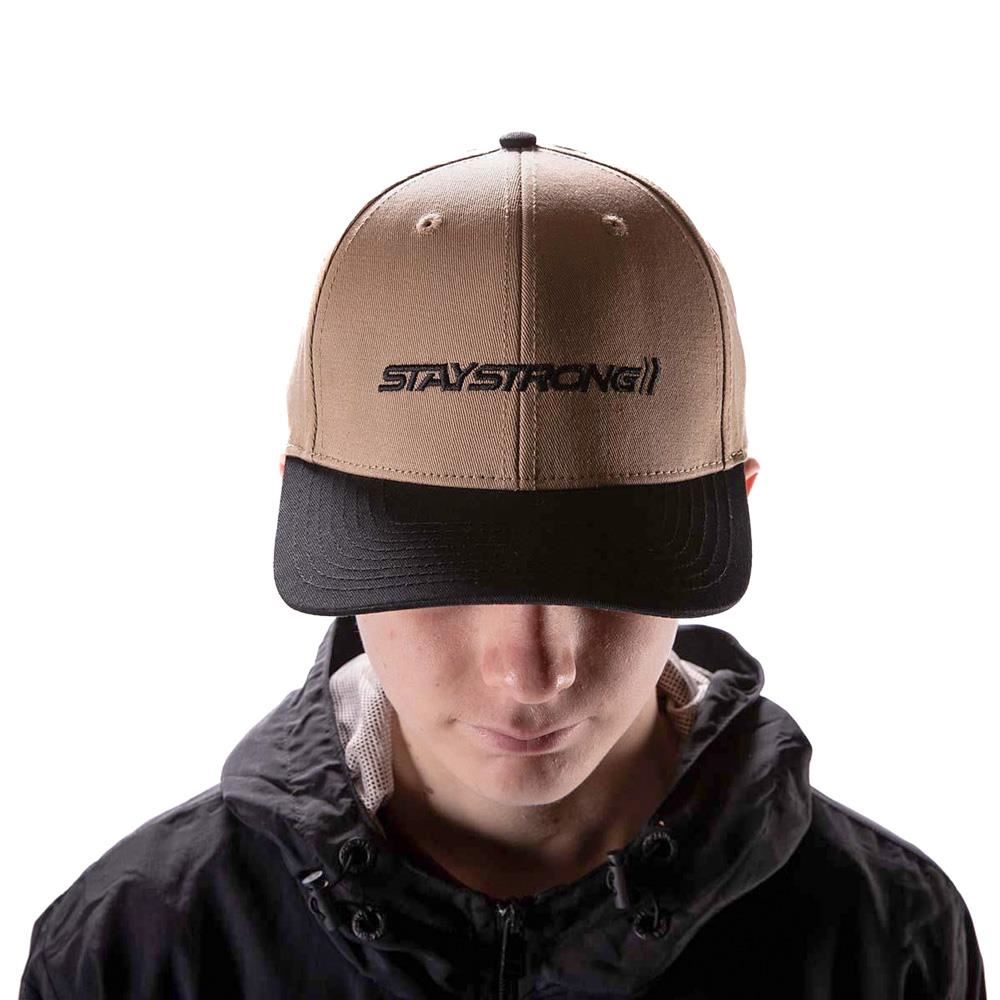 Stay Strong Staple Snapback - Black/Tan