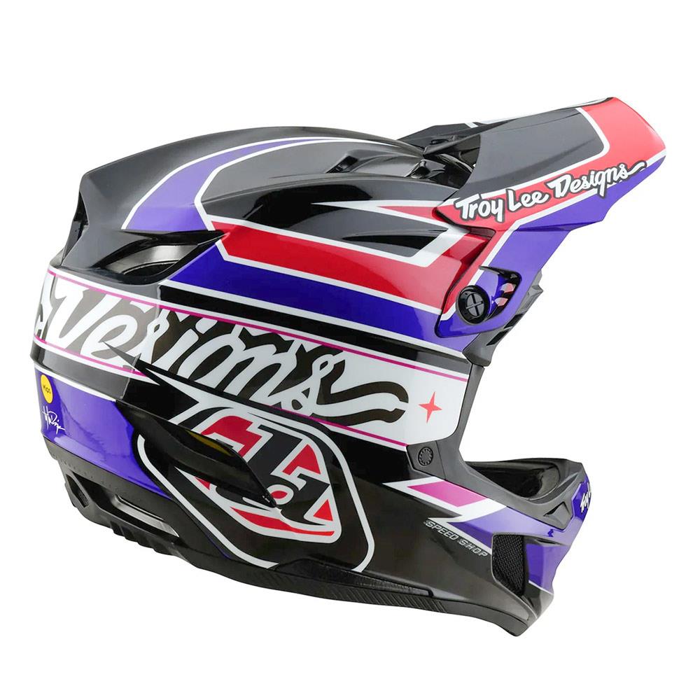 Troy Lee D4 Polyacrylate MIPS Race Helmet - Linear Black