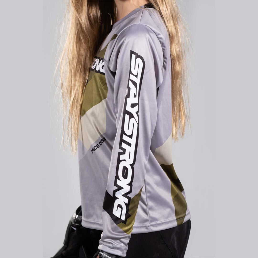 Stay Strong Youth Chevron Race Jersey - Grey