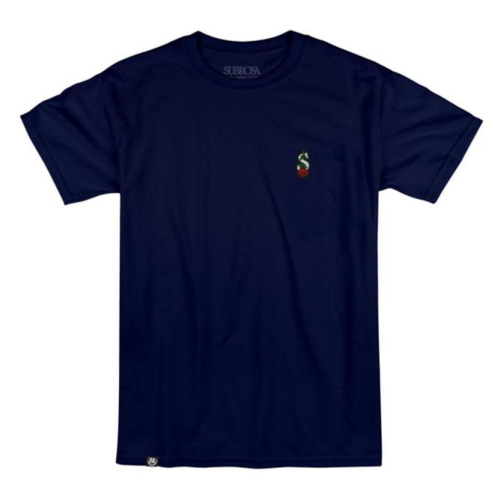 Subrosa Keepers Embroidery T-shirt - Navy