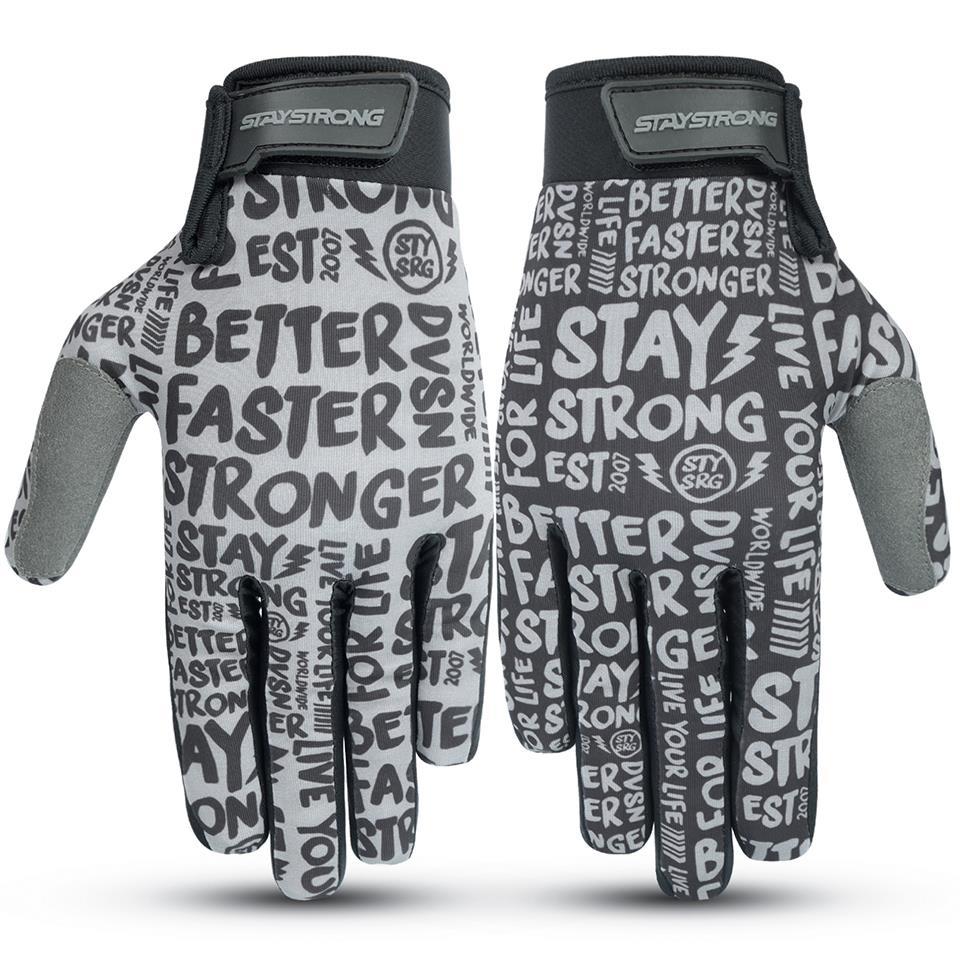 Stay Strong Sketch Gloves - Black/Grey