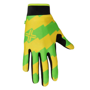 Fuse Chroma Campos Youth Gloves - Neon Green and Yellow