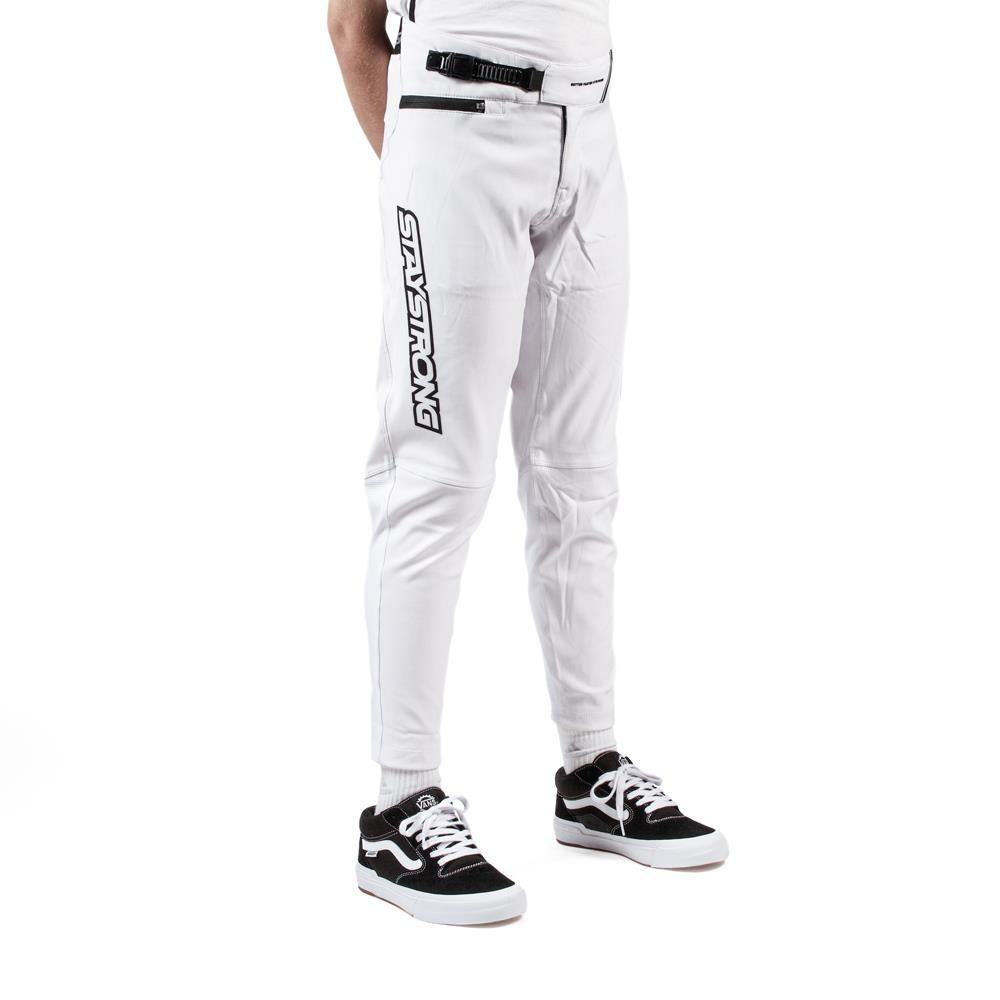 Stay Strong Youth V3 Race Pants - White/Black