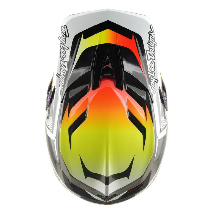 Troy Lee D4 Carbon MIPS Race Helmet - Lined Up Black