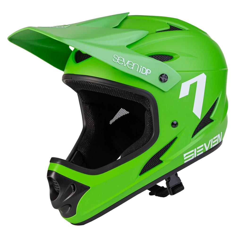 Seven iDP M1 Youth Race Helmet - Green/White