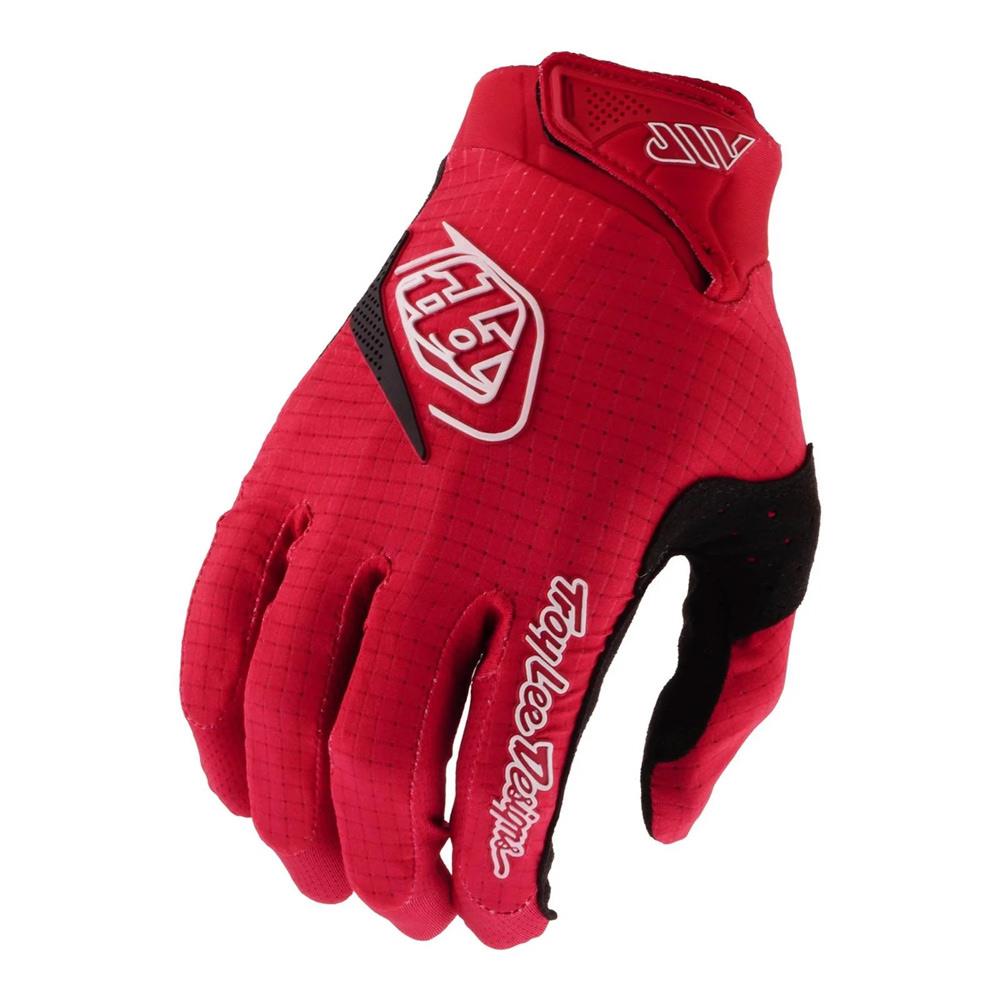 Troy Lee Air BMX Race Gloves - Mono Scarlet Glo