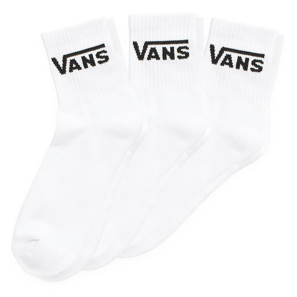 Vans Classic Half Crew Socks 3-Pack - White
