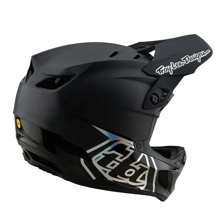 Troy Lee D4 Carbon MIPS Race Helmet - Stealth Black