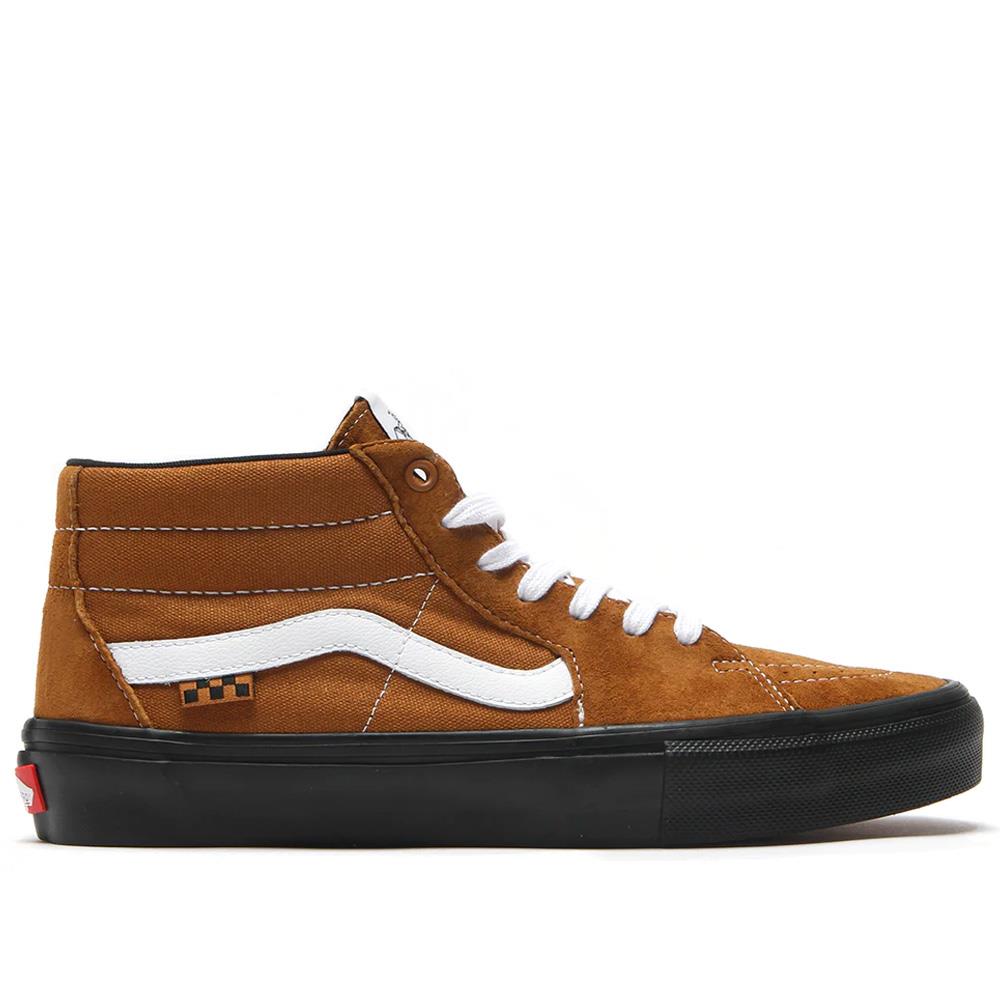 Vans Skate Grosso Mid - (Pig Suede) Brown/Black