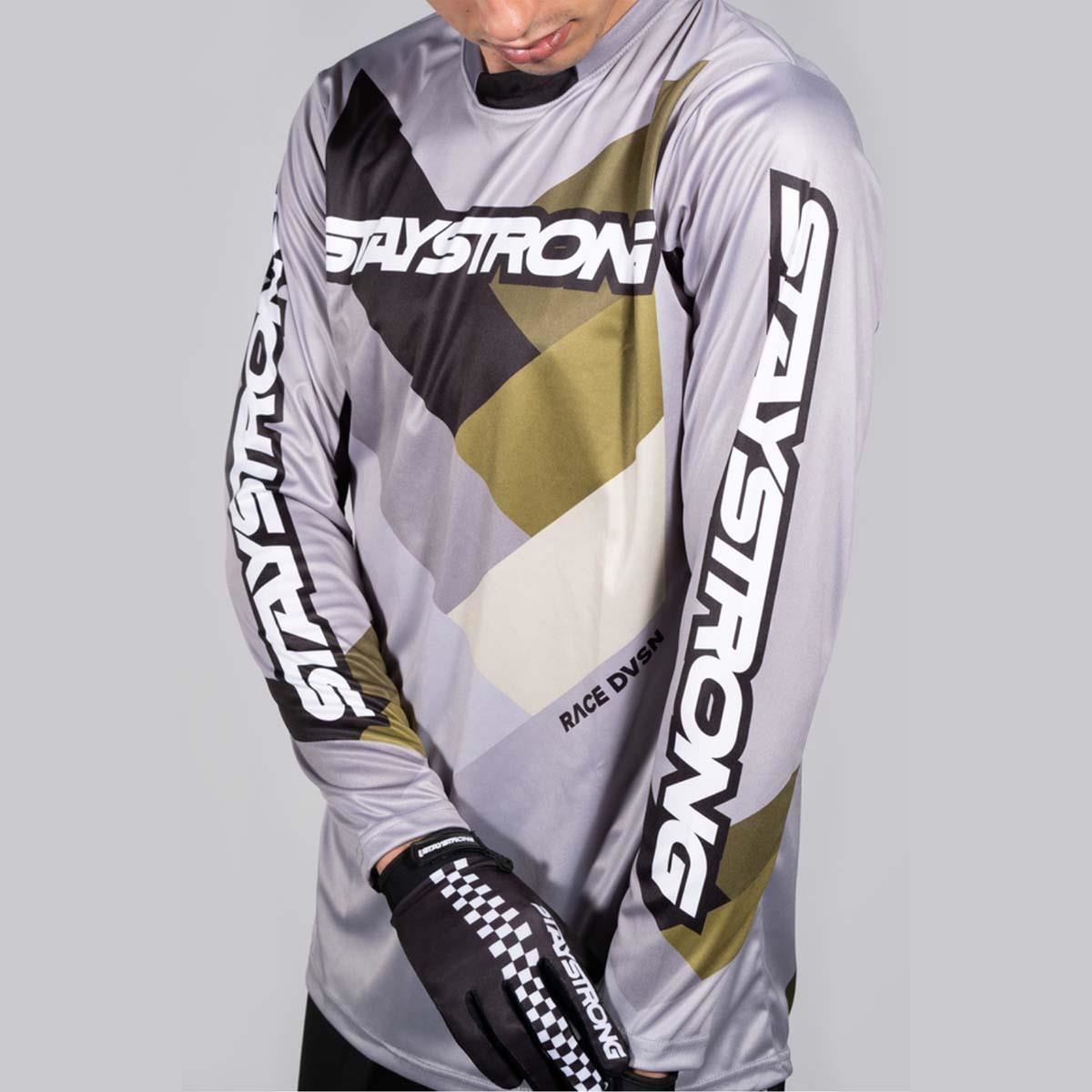 Stay Strong Chevron Race Jersey - Grey