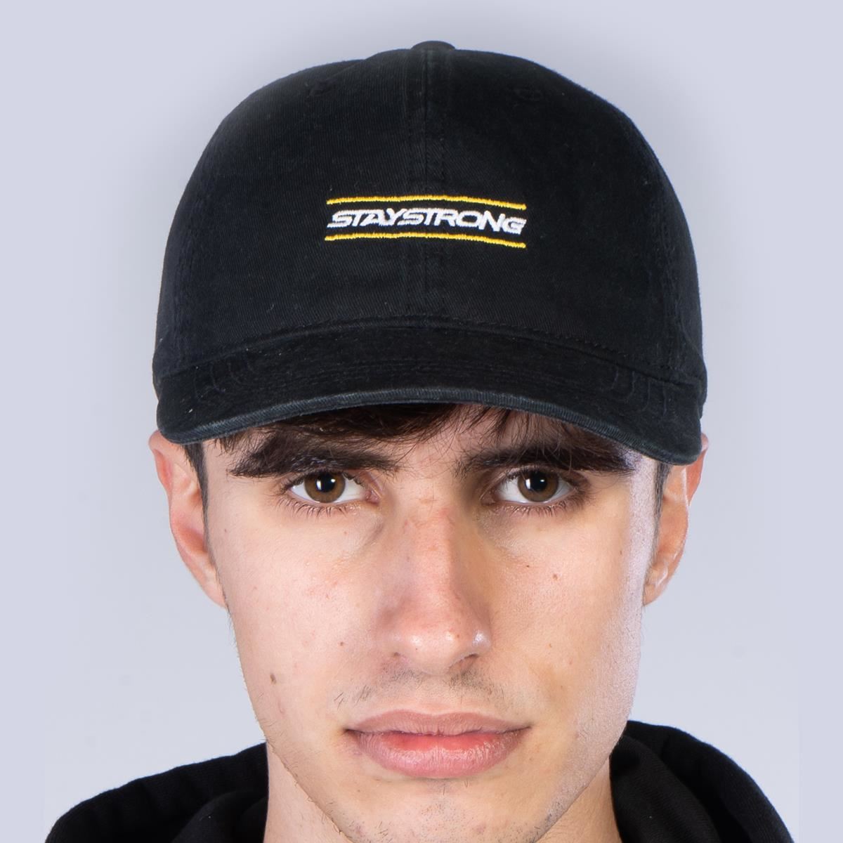 Stay Strong Inside Dad Cap - Black