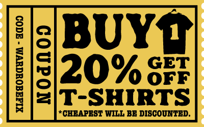 Buy One save 20% off T-shirts