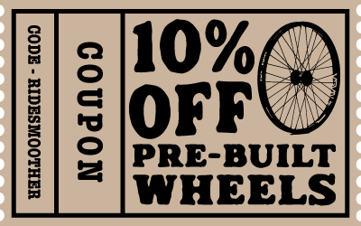 10 % Rabatt auf vorgefertigte Laufräder