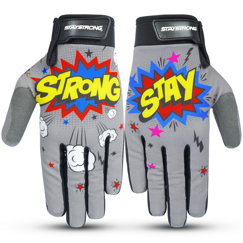 Stay Strong POW Gloves - Grey