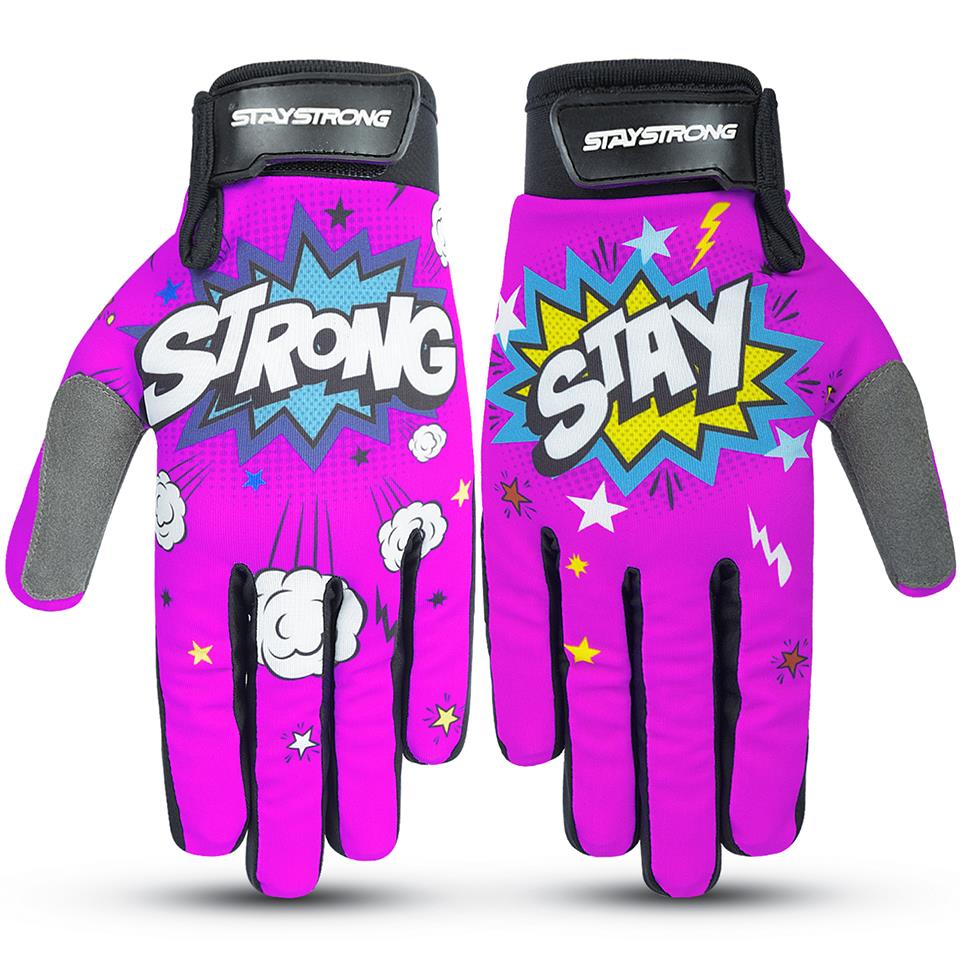 Stay Strong POW Youth Gloves - Pink