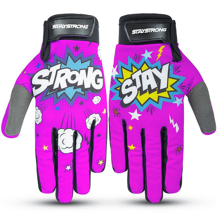Stay Strong POW Youth Gloves - Pink