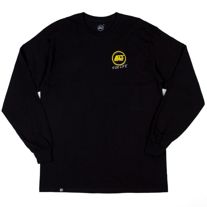 Stay Strong Scribble Long Sleeve Maglietta - Black