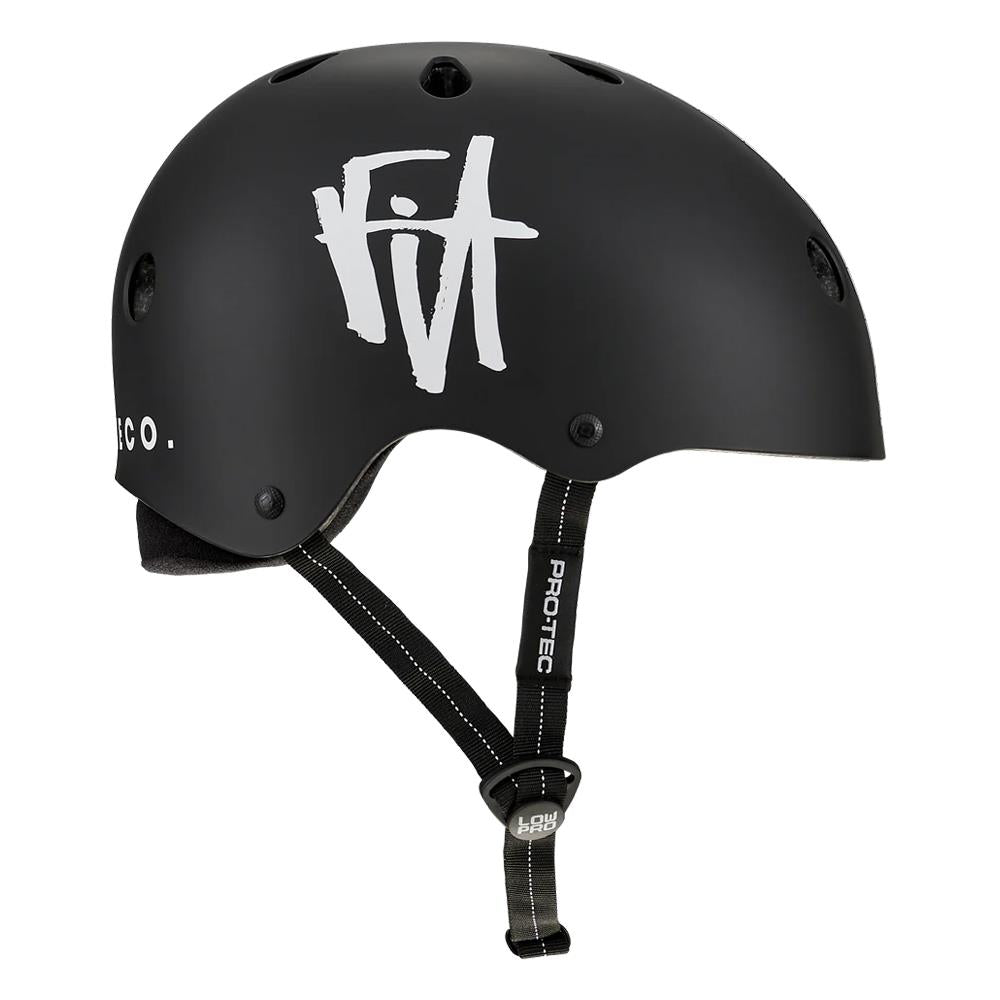 Pro-Tec Low Pro FIT Checkered Helmet - Matt Black