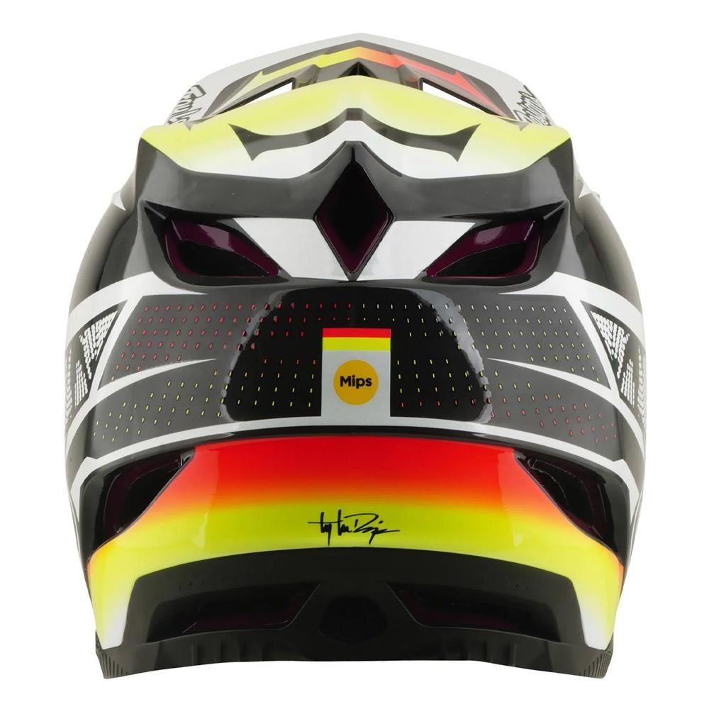 Troy Lee D4 Carbon MIPS Race Helmet - Lined Up Black