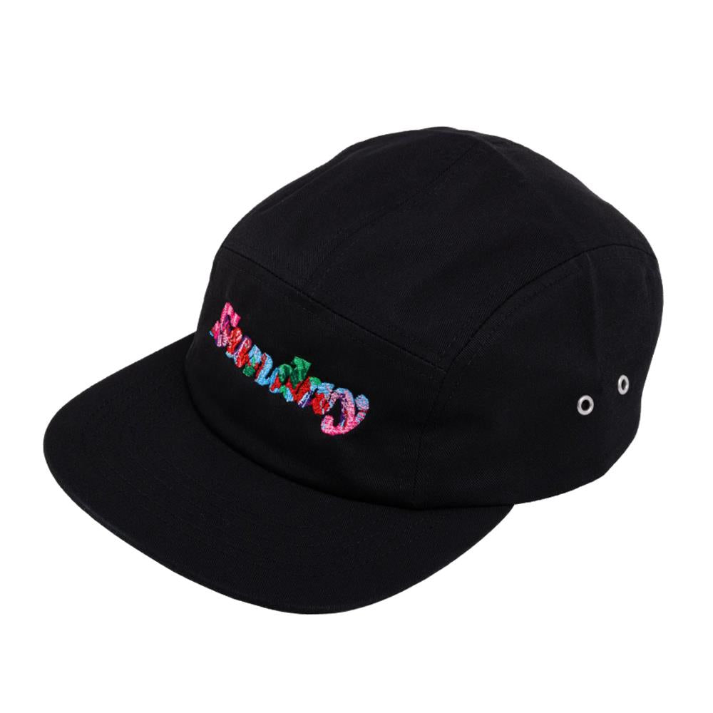 Sunday Classy Scribble 5 Panel Camper Hat - Black/Multicolour