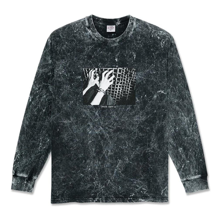 Polar Acid Caged Hands Long Sleeve T-shirt - Black