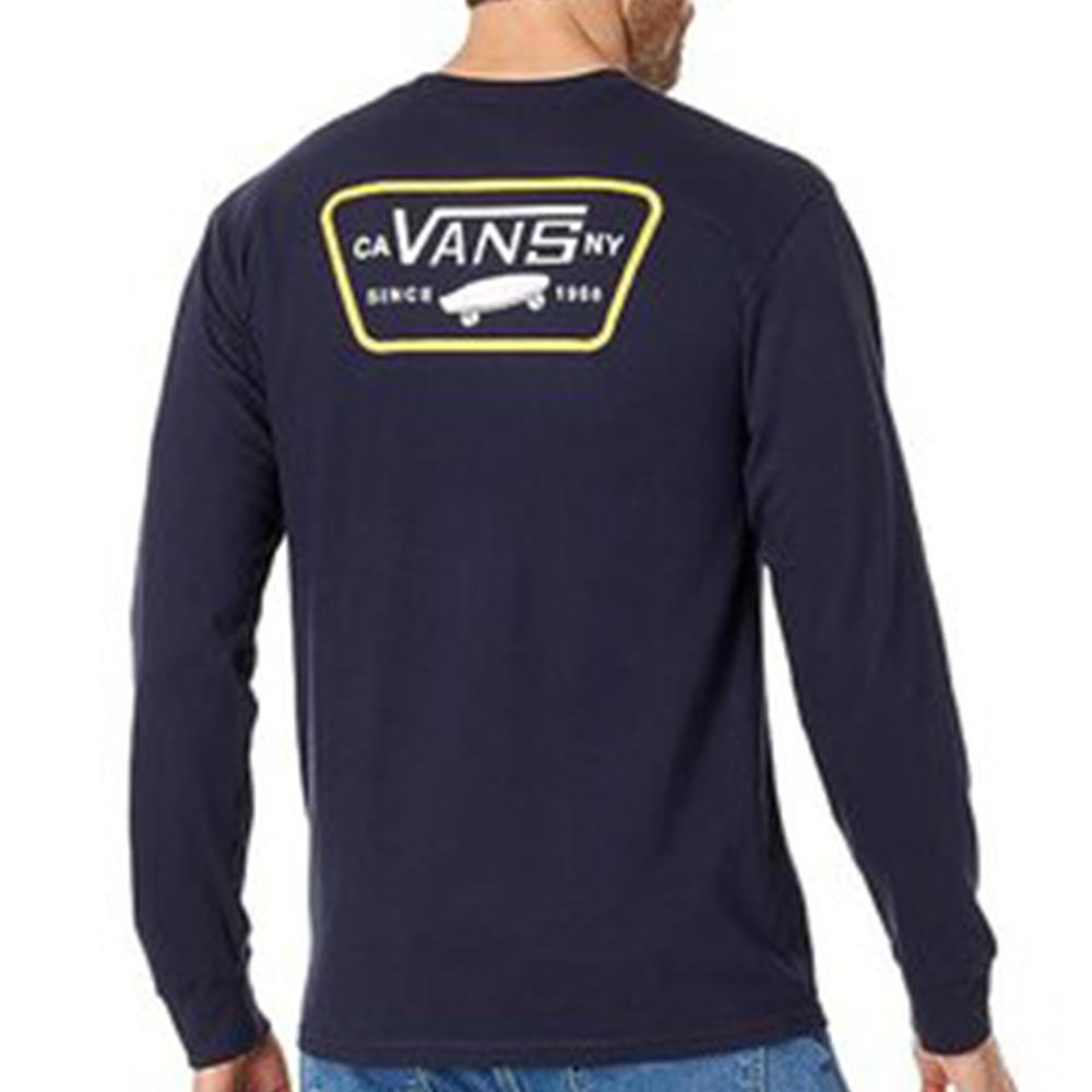 Vans Full Patch Back Langarm T -Shirt - Marine/Samoan Sunne