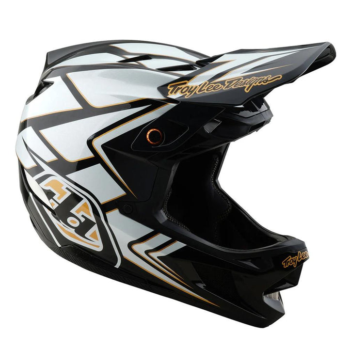 Troy Lee D4 Composite MIPS Race Helmet - Ghostwing White