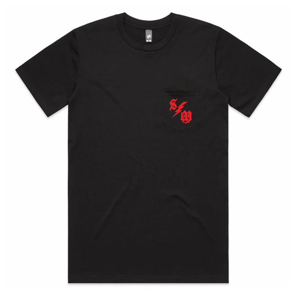 S&M Bolt Pocket T-shirt - Black