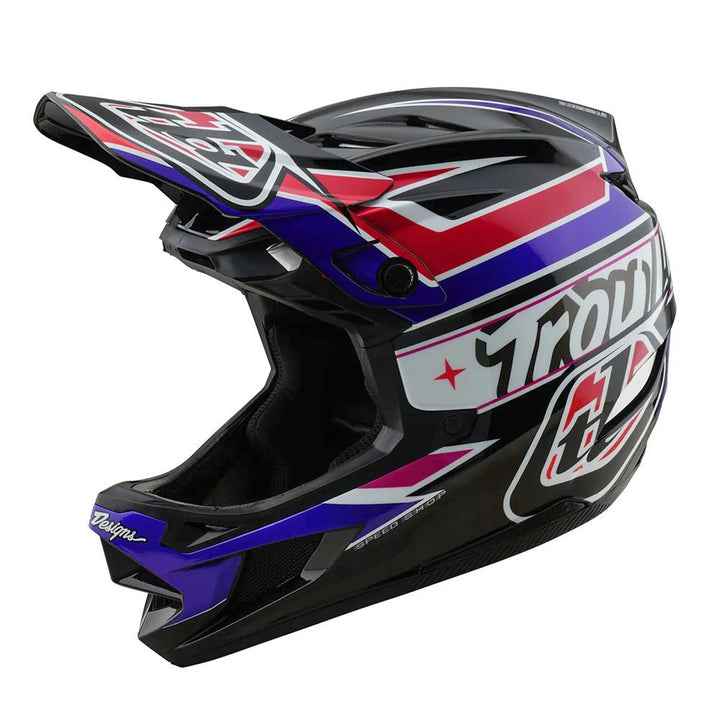 Troy Lee D4 Polyacrylate MIPS Race Helmet - Linear Black