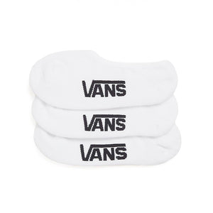 Vans Classic No Show Socks 3-Pack - White