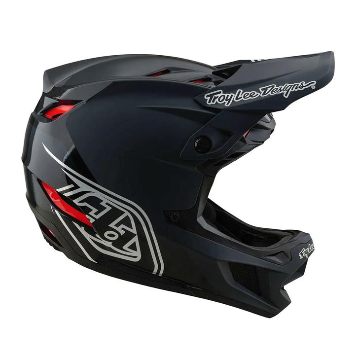 Troy Lee D4 Polyacrylate MIPS Race Helmet - Shadow Black