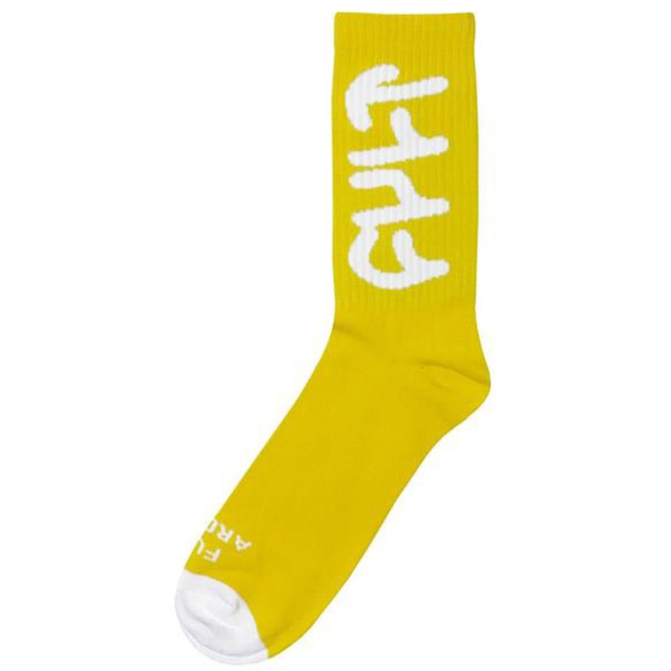 Cult Big Logo Crew Socks - Gold